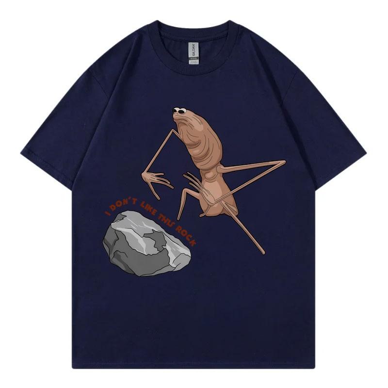 I Dont Like This Rock Marcus The Worm Funny Meme Tshirt Mens Women Casual Short Sleeve Tshirts High Quality Fashion T Shirts