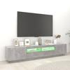Vidaxl Szafka Pod Tv Z Oświetleniem Led, Szarość Betonu, 200X35X40 Cm