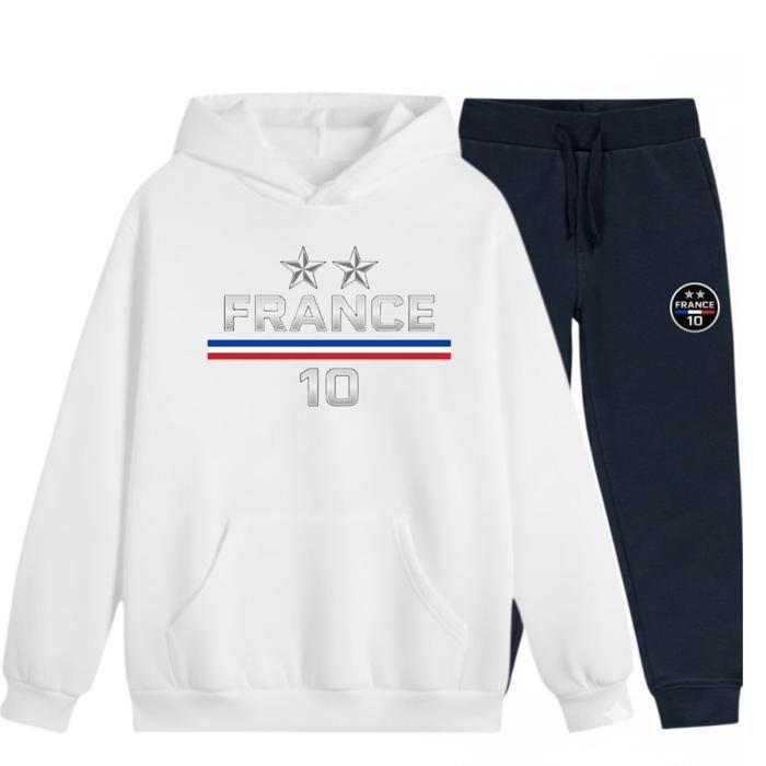Jogging enfant inspiré France 2 etoiles (Nouvelle Collection) - Blanc