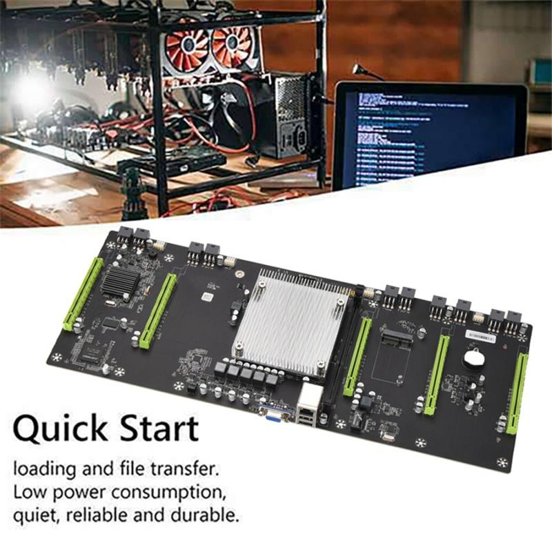 Материнская плата для майнинга ETH79-X5B, поддерживает все видеокарты, большой интервал 80 мм, память ddr3, SATA с интерфейсом VGA