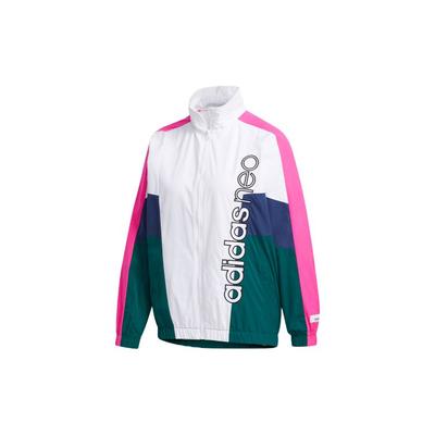 Женская спортивная куртка Neo Color Block с капюшоном в стиле ретро, цвет лесной зеленый FN6552