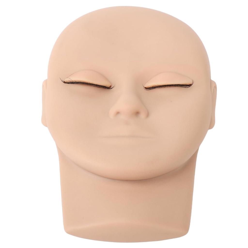 Манекен для практики наращивания ресниц со съемными веками, 3D реалистичный манекен с контуром лица для тренировки наращивания ресниц, многоразовая модель для красоты из мягкой резины,