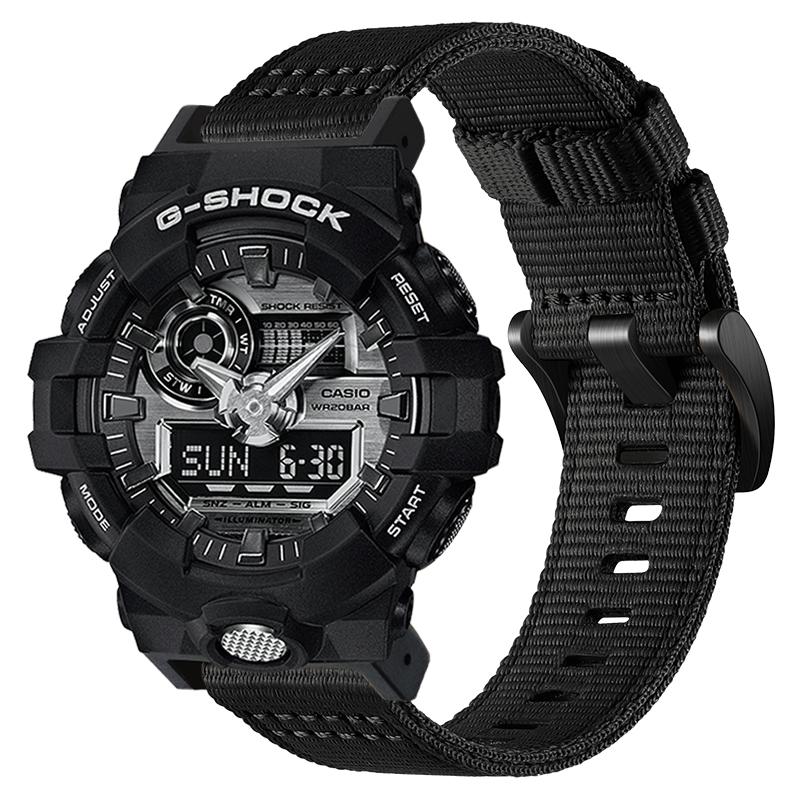 16 мм ремешок-петля из нейлона для часов Casio G-SHOCK GA110 100 120 GA900 GA2100 DW-5600 GW-B5600 GW-M5610 спортивный аксессуар