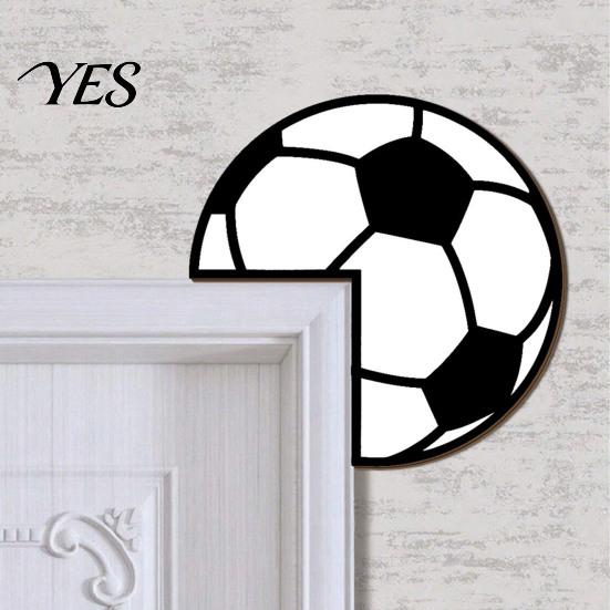 Door Frame Corner Protector Sticker, Sports Protector, Basketball Football Baseball Rugby Self-Adhesive Style Home Decor Sticker Sign for Fans