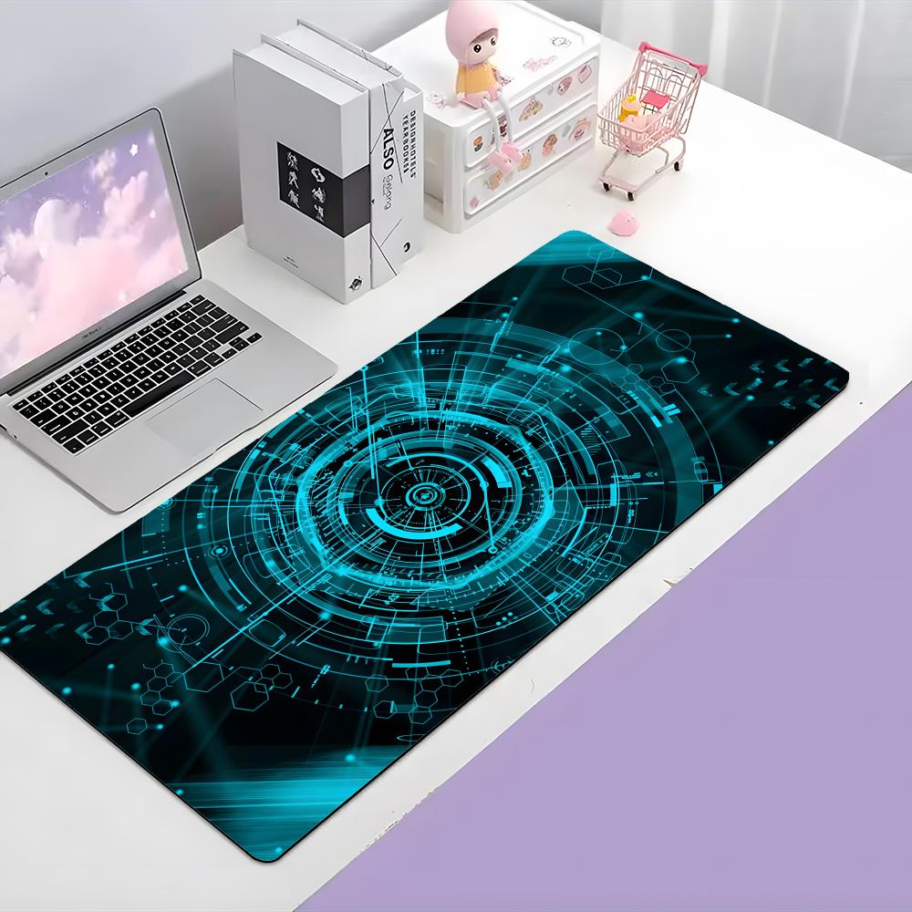 Movie Scifi Ttron Legacy Mouse Pad Large Gaming Mousepad With Thick Stitched Edge Nonslip Desk Mat