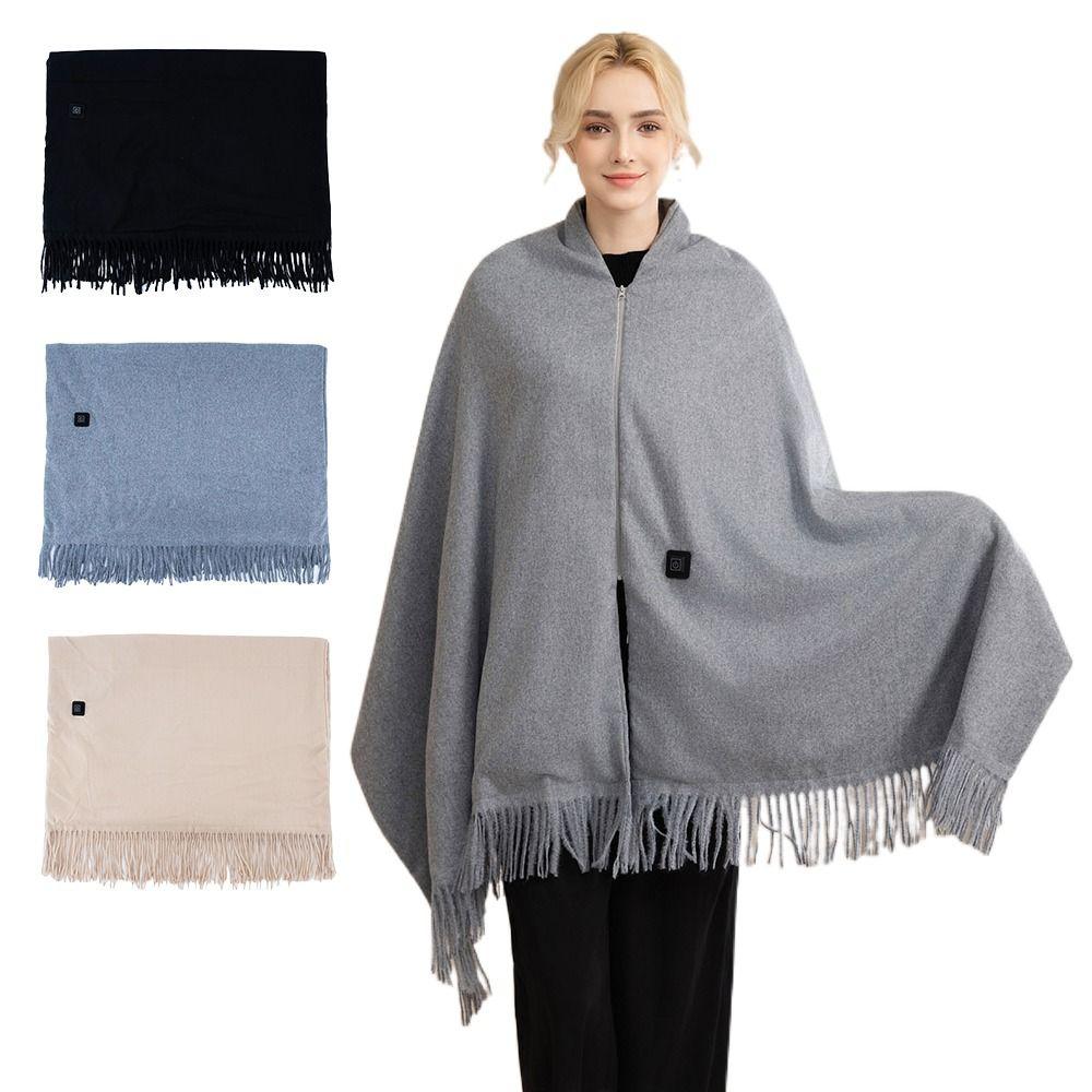 Wearable Shawl Blanket Warm Clothing Heating Lap Blanket Office Warm Shawl for Winter
