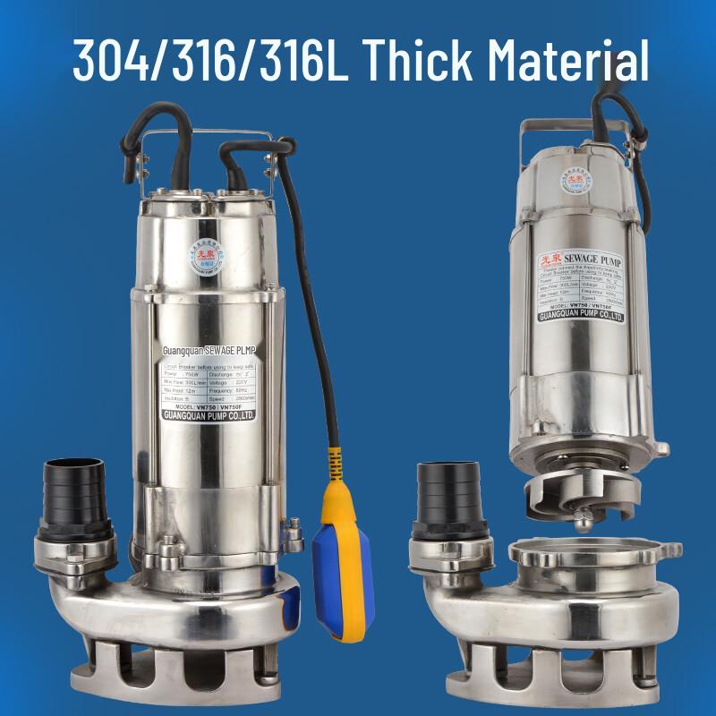 Guangquan Stainless Steel Corrosion-Resistant Submersible Sewage Pump