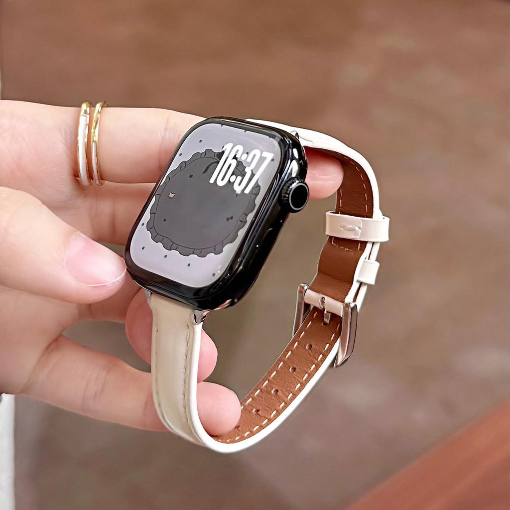 Премиальный кожаный ремешок с масляной отделкой для Apple Watch 49 46 45 44 42 41 40 мм Подарок девушке для всех моделей IWatch S11 S10 S9 S8 S7