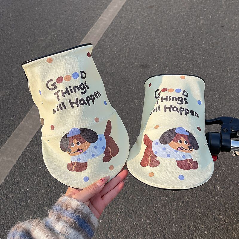 Милый 3D Солнцезащитный чехол Дышащие перчатки на руль Защита от УФ-лучей Летний солнцезащитный козырек для электромобиля Мотоциклетные перчатки
