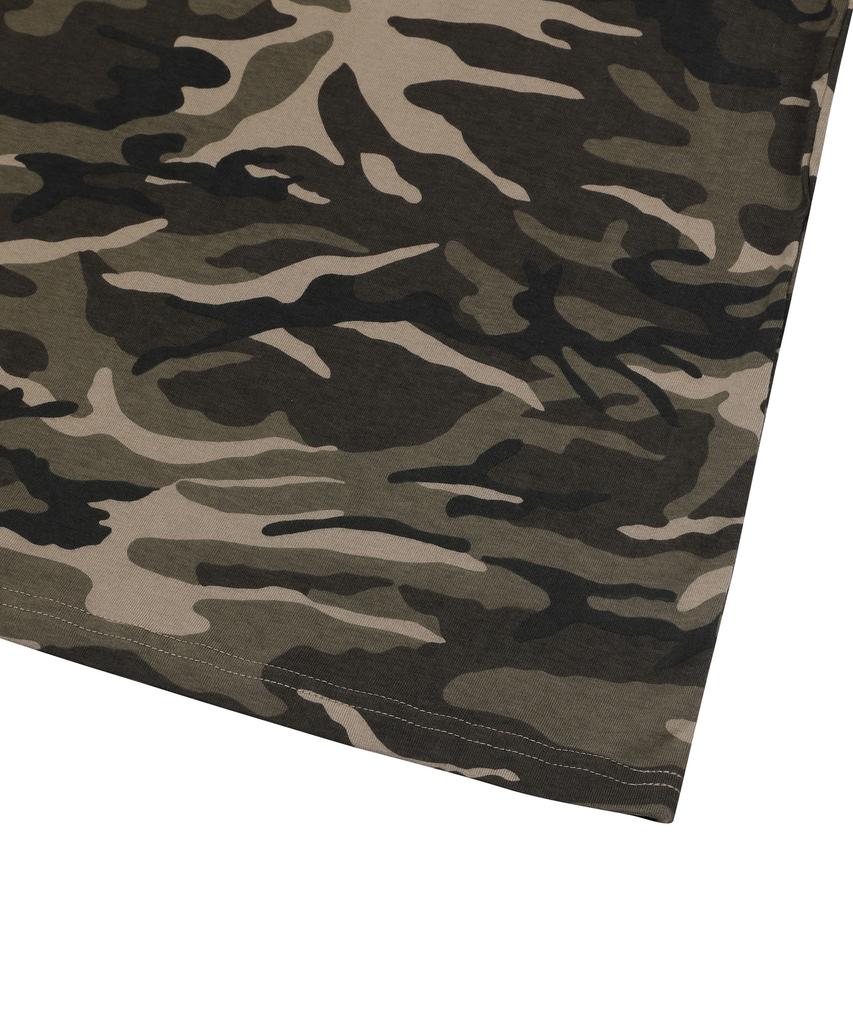 MUCENT Miloti Heart Lettering Logo Camo Short Sleeve T-Shirt Unisex