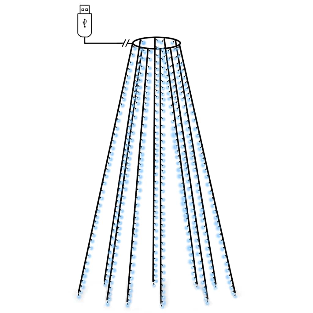 Christmas Tree Light Net with 400 LEDs Blue 400 cm