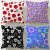 Stripes intersecting Cushion Cover Soft  EasyWash Pillow Case  Versatile for Couch Bed Travel and Office