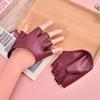 Pu Leather Fingerless Glove For Goth Punk Rock Lolita Harajuku Stage Party