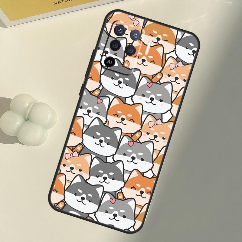 Милый чехол Shiba Inu для OPPO A74 A94 A54 A1K A15 A16 A52 A72 A83 A91 A93 A53S A5 A9 A31 A53 2020, чехол