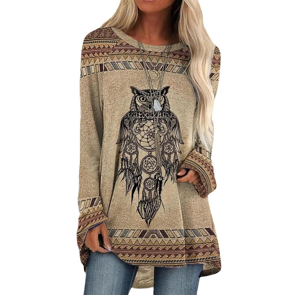 Womens Western Sweatshirts Dress Casual Tops Wear Long Sleeve Shirts Outfit Clothes For Women
