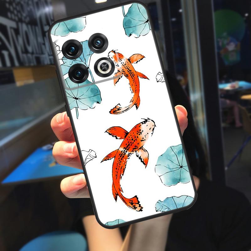 Чехол для телефона OnePlus 12R 13 R 12 11 9 10 Pro 8T 9RT 10T OnePlus Nord 4 CE 2 3 Lite N20 N30 с изображением рыбы Кои Инь-Ян