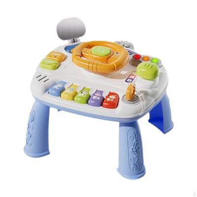 2 в 1 Музыкальная игрушка, игровой стол, дошкольные сенсорные игрушки для детей 3-6 лет