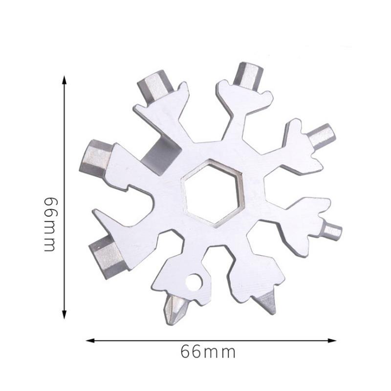 18 в 1 Многофункциональный инструмент из нержавеющей стали Снежинка Отвертка Гаечный ключ Рожковый ключ