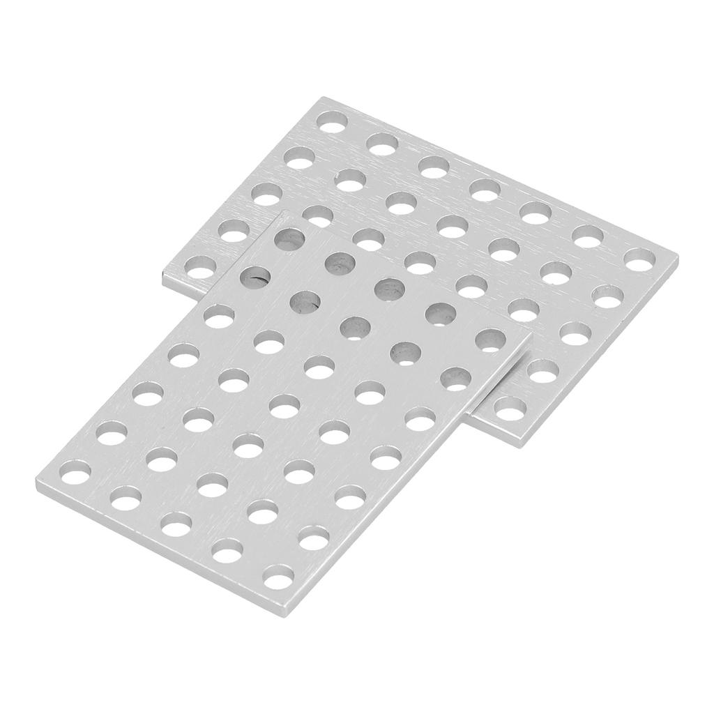 5 Packs Tie Plate Anti Rust Steel Flat Mending Repair Plate Corner Brace for Robots Wood