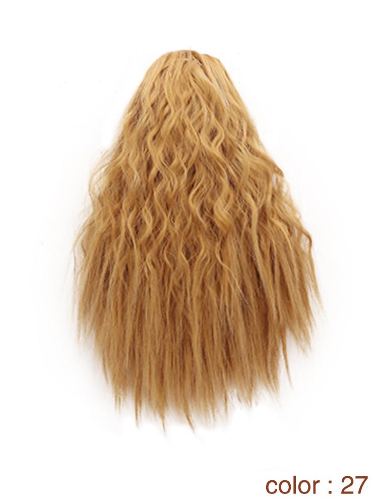 MISS WIG Synthetic Elastic Drawstring Loose Wave Curly Scrunchies Ponytail Extensions 12inch Ponytail Wig for Women