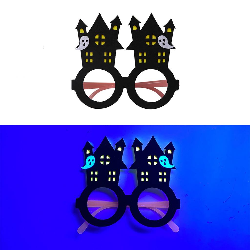 Флуоресцентные очки на Хэллоуин для вечеринки в темноте, аксессуары, легкие, подходят для фотосессий на Хэллоуин и праздничных торжеств