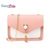 Cozy Up Hardware Tassel Women's Bag, Casual Small Square Bag, Single Shoulder Crossbody Bag, Contrasting Color Mobile Phone Bag, PU Small Bag