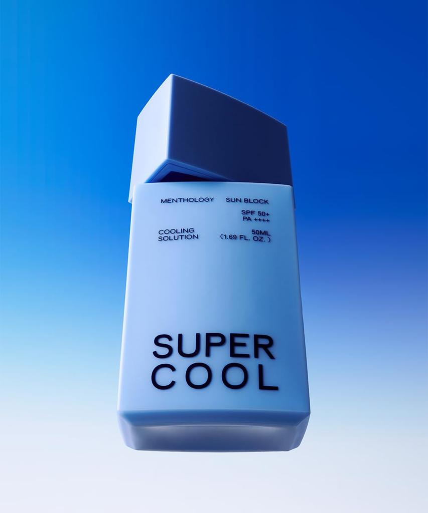 Menthology Super Cool UV Для чувствительной кожи мужчин и солнцезащитный крем, Защита, SPF50+ PA++++, Охлаждающий, Успокаивающий, Отбеливающий, Гладкий, Отбеливающий, Увлажняющий,