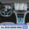 Для BYD SONG PRO 2024 Защитная пленка из ТПУ для интерьера автомобиля, защита от царапин, аксессуары для центральной консоли и навигации