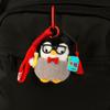 PP Cotton Mini Penguin Plushie Doll Fluffy Penguin Stuffed Toy Keychain  Car Key Accessories