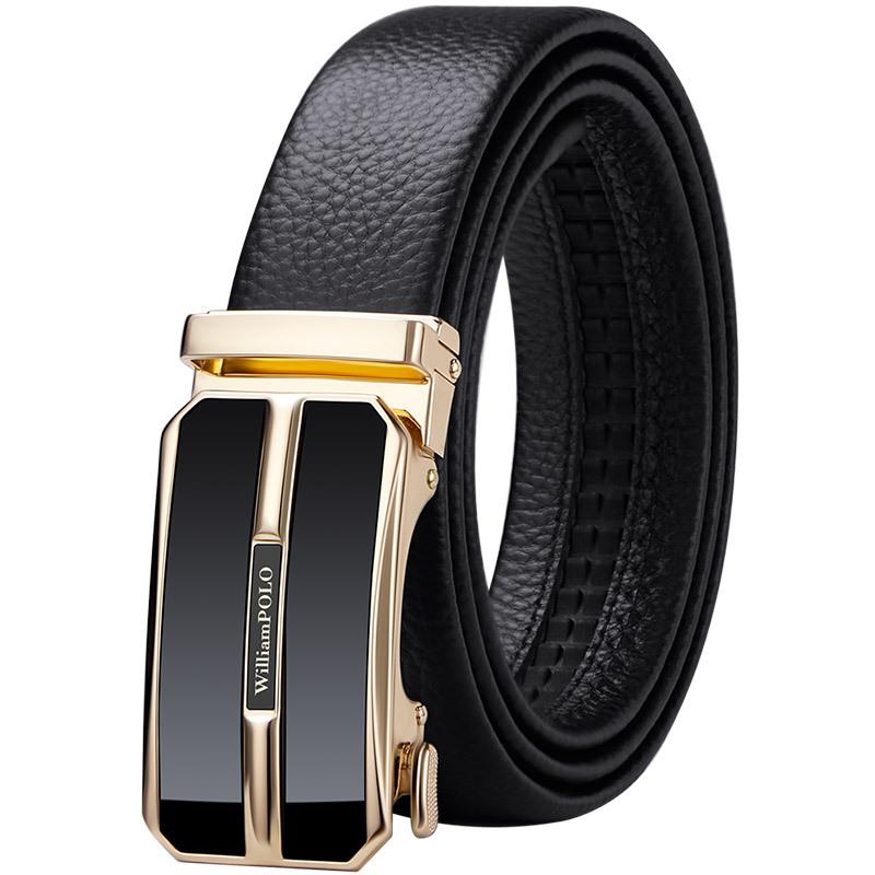 Emperor's Men's Belt Genuine Leather Business Automatic Buckle Belt Youth Light Fashion Cowhide Men's Belt