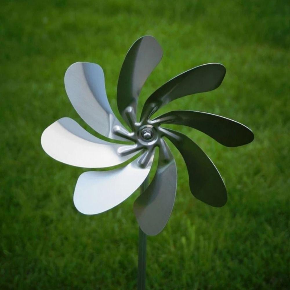 Waterproof Metal Wind Spinner for Yard Removable Wind Sculptures Rotating Garden Pinwheels Outdoor
