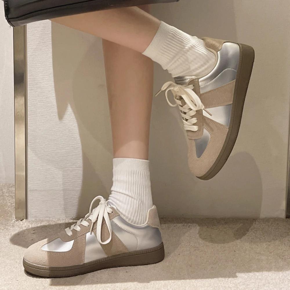 Женские повседневные кроссовки, летняя новая мода, дышащая женская сетчатая спортивная обувь на шнуровке для женщин, дизайнерская обувь для ходьбы на платформе