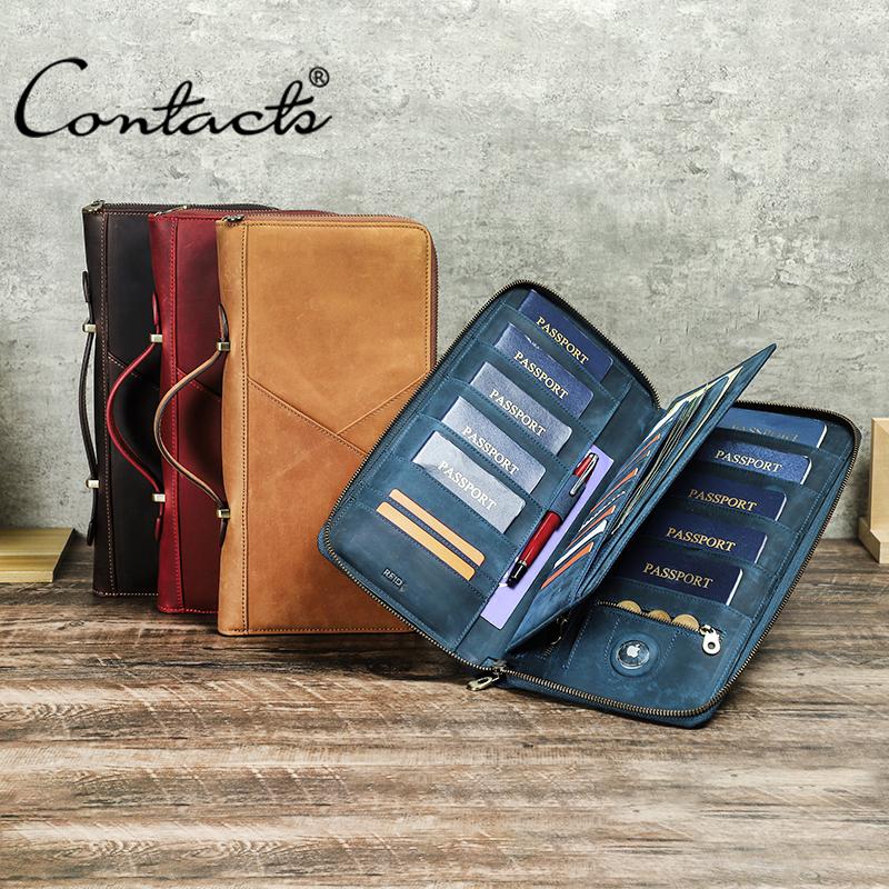 Обложка для паспорта CONTACT Держатель для карт Отсек для ручки Семейная дорожная сумка для паспорта
