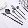 30pcs Gold Dinnerware Set Stainless Steel Dinner Knife Fork Coffee Spoon Teaspoon Flatware Dishwasher Safe Kitchen Tableware Set