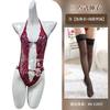 Sexy lingerie sexy SM strap one-piece clothes front buckle lace sexy nightclub passion uniform