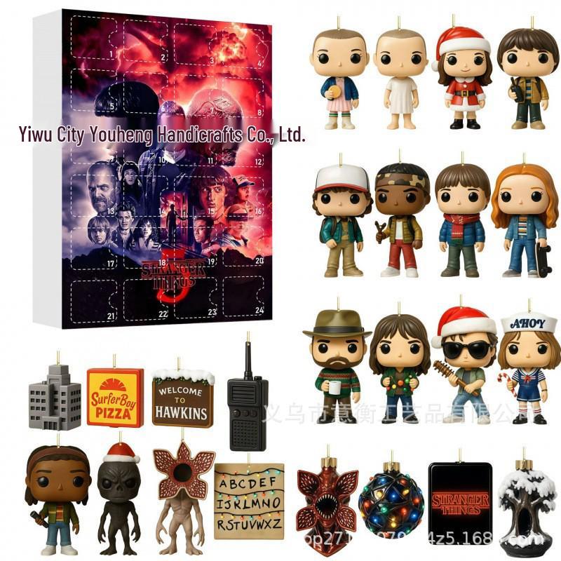 2026 Рождественский календарь-подвеска из акрила «Очень странные дела»