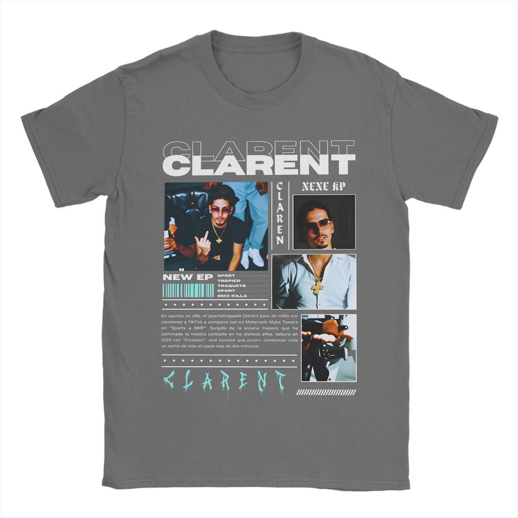 Rapper CLARENT Album T Shirt Beach Popular TShirts Unisex 100 Cotton O Neck Plus Size 5XL Top Tees Short Sleeve Vintage Tops