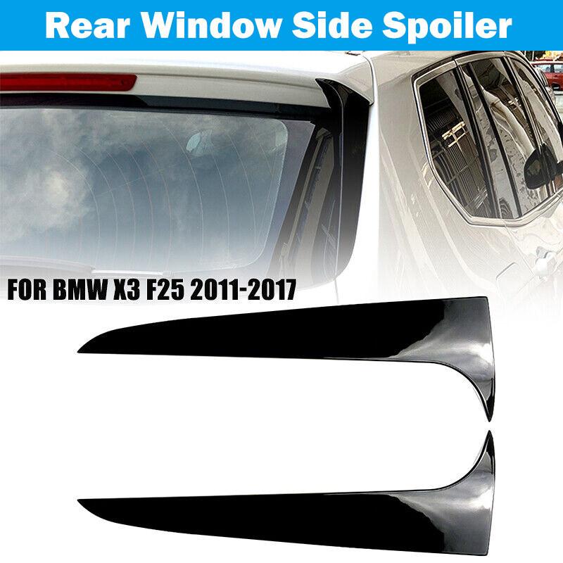 1 пара глянцевых черных диффузоров для заднего стекла Canard Air Splitter для BMW X3 F25 2011-2017