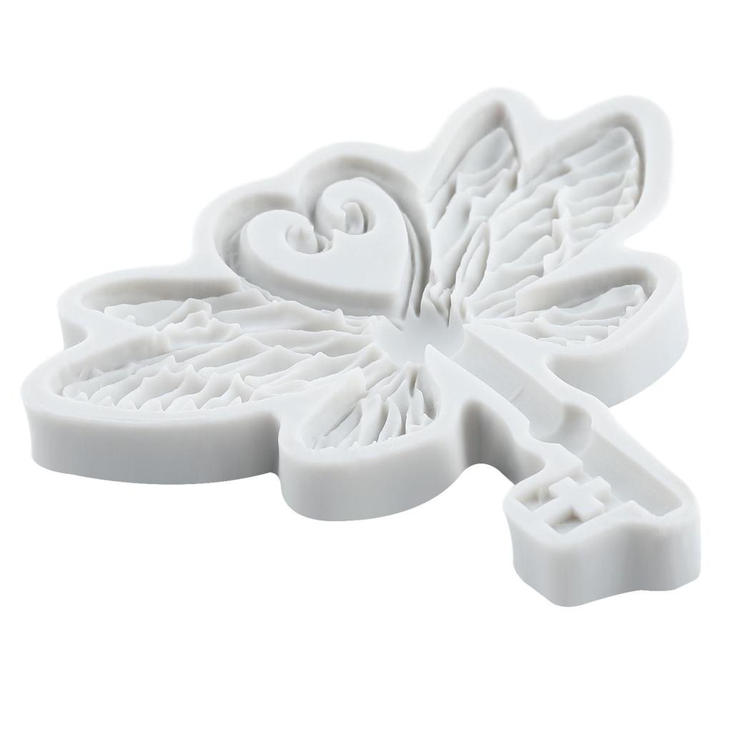 Vintage Key Silicone Molds Heart Lock Keyhole Fondant Mold Cake Decorating Tools Cupcake Topper Chocolate Candy Craft Gum Paste Polymer Clay