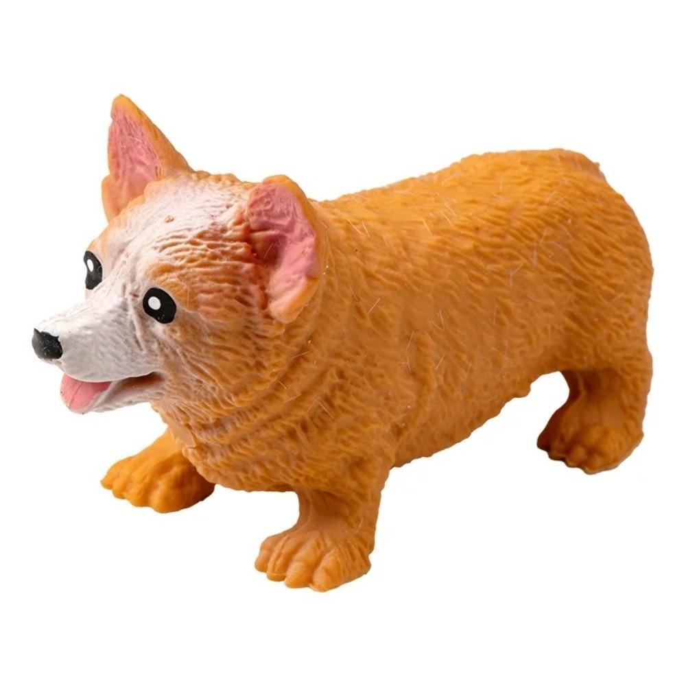 Slow Rebound Squeeze Toys Stress Relieve Corgi Dog Modeling Cute Pulling Toys Gift