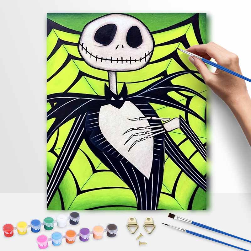 Disney Jack Skellington oil painting digital painting art kit handmade diy painting home decoration gift
