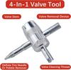 JUTOSU Tire Valve Core, Tire Repair Tool, Tire Air Valve Installation Tool, Conversion Adapter,
