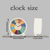 White rainbow alarm clock instructional alarm clock with color pattern and color pointer design instructional alarm clock2