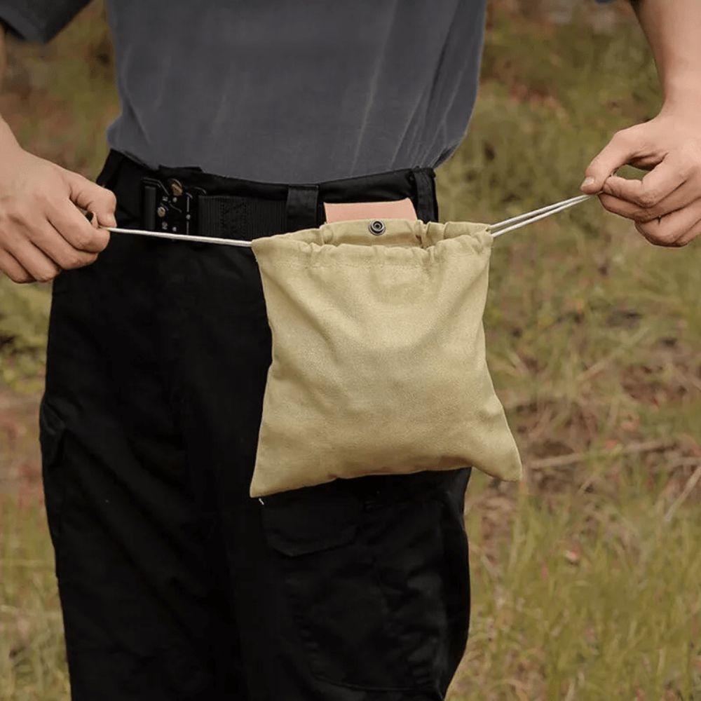 Сумка на пояс из холста, оставляющая руки свободными. Складная сумка для хранения фруктов. Портативные сумки для сбора фруктов.