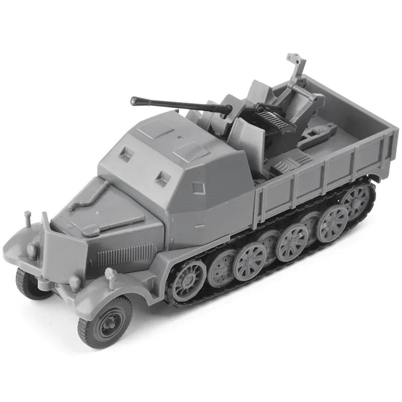 1/72 4D Сборная модель немецкого полугусеничного зенитного бронетранспортера Второй мировой войны Военные игрушки