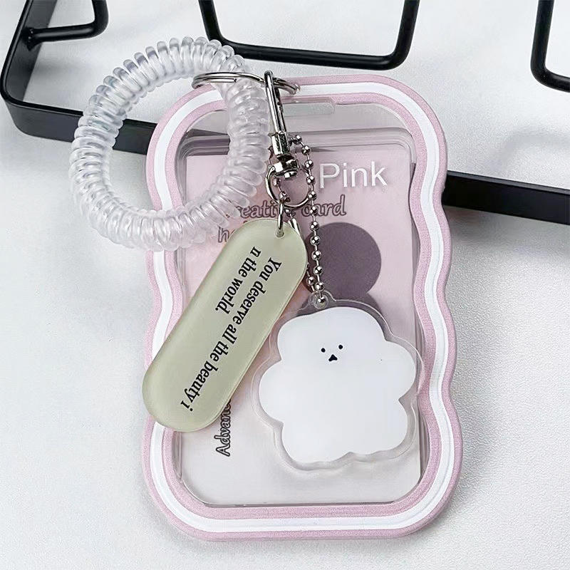 Креативный дизайн Kpop держатель для фотокарточек Прозрачный держатель для карточек Брелок для фото чехлы для автобусных карточек Чехол для студенческих карточек Защитник для фотографий