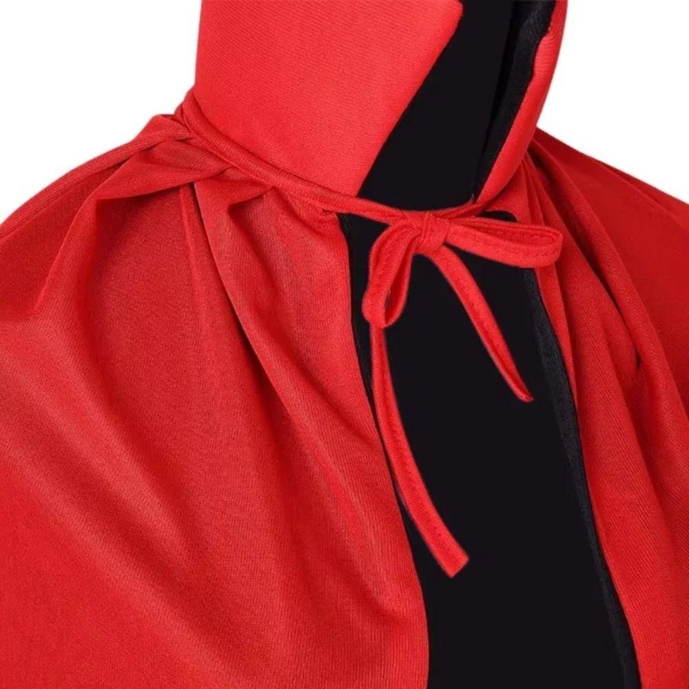 Witch Clothes Wizard Robe Reversible Performance Costumes Halloween Cloak  Carnival Celebration