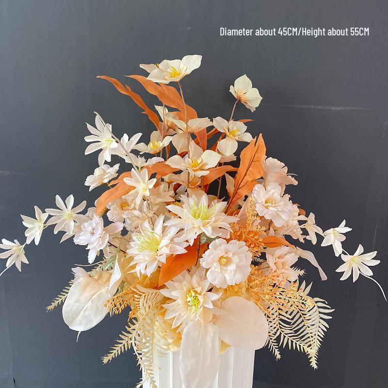 Искусственный Цветочный Декор для Свадебного Места Проведения: для Дорожки, Сцены и Банкетного Зала