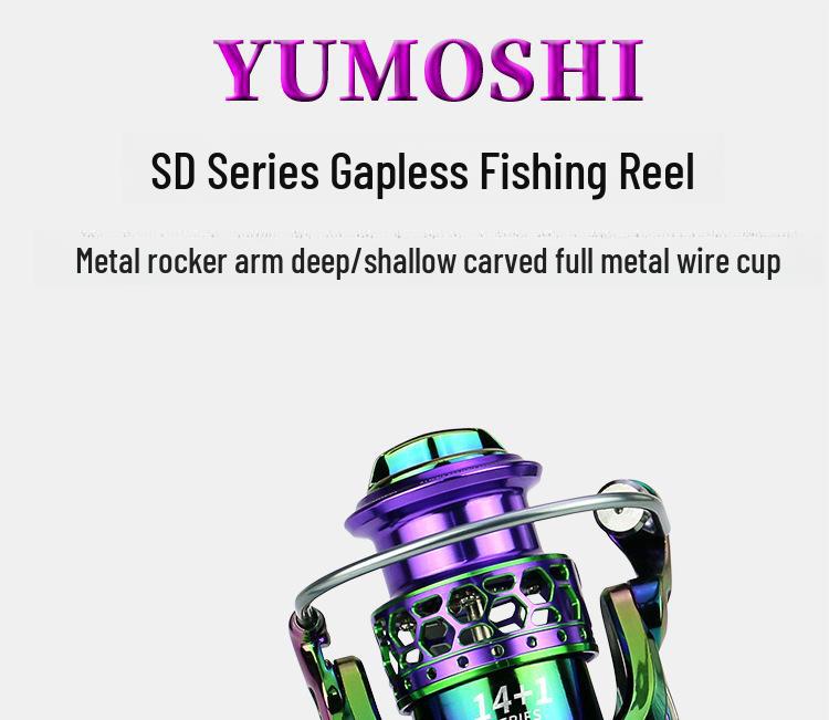 Катушка для спиннинга YUMOSHI Seamless Metal Wire Cup для морской и каменистой рыбалки