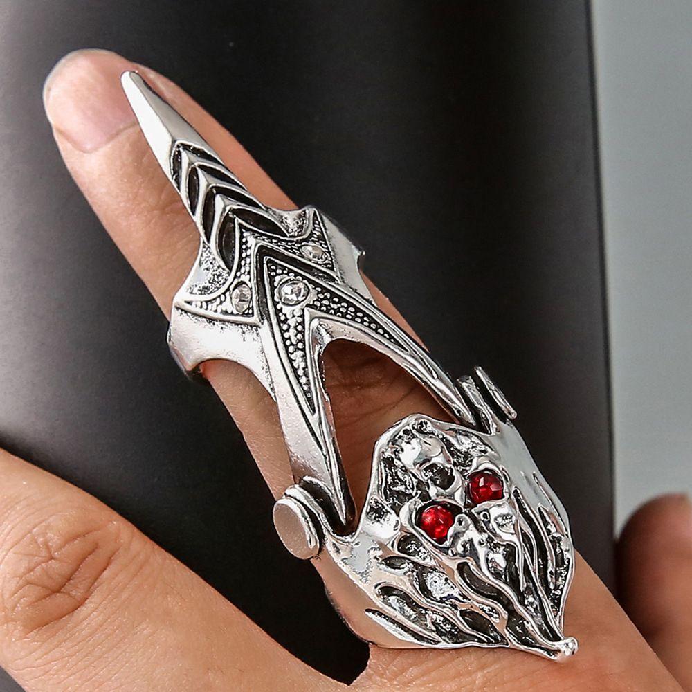 Skull Gothic Claw Ring Male Female Fashion Jewelry Dragon Ring Knuckle Ring Korean Style Ring